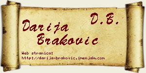 Darija Braković vizit kartica
